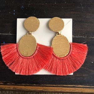 India Hicks Golden Fan Earrings